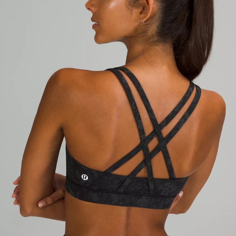 Lululemon Energy gray sports bra